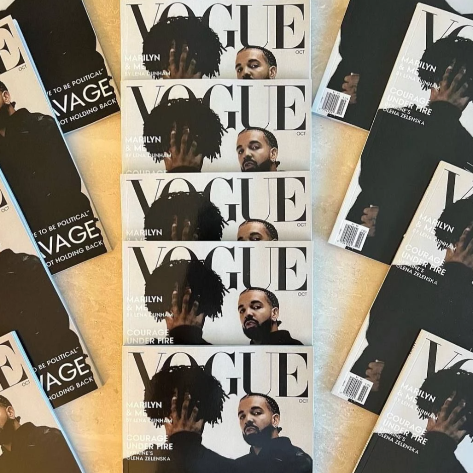 Condé Nast подает в суд на Дрейка из-за фейковой обложки Vogue